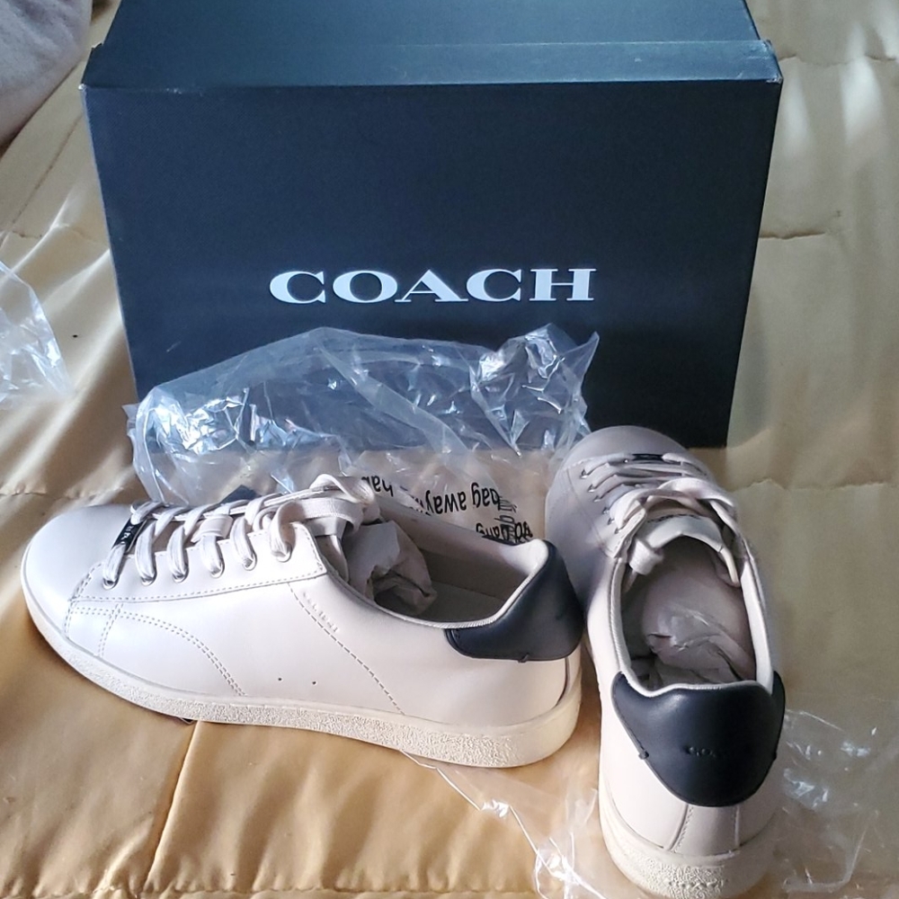 COACH White Leather sneakers NWOT